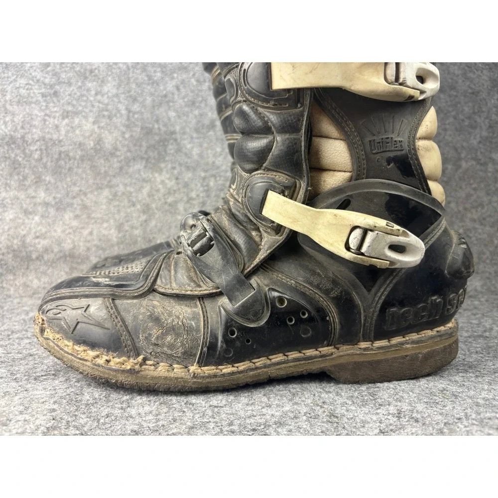 Alpinestars Tech 6 Motocross Boots Mens Size 10 Black Off-Road Dirt Bike Riding